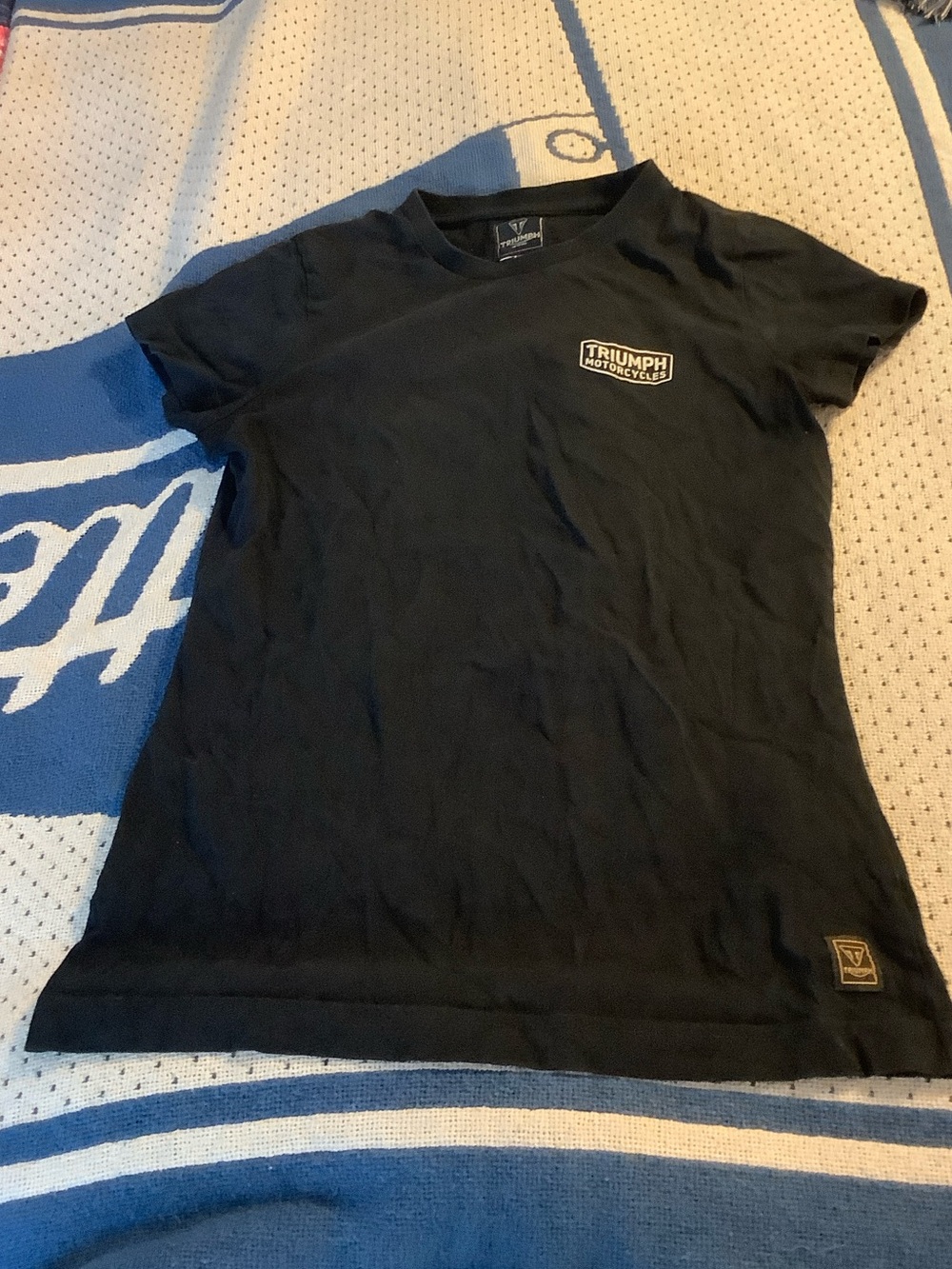 Triumph Black Short-Sleeve Logo Tee XS